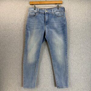 NYDJ Womens Clarissa Ankle Skinny‎ Leg Denim Jeans Lift Tuck Blue Size 10 Petite
